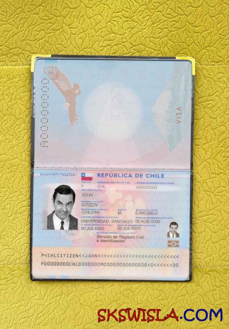 Chile zdjęcie do paszportu pliki PSD, skan i fotografowany obraz